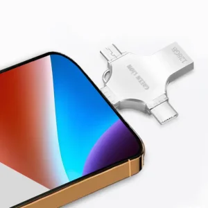 فلش مموری + مبدل گرین لاین مدل GN4IN1USB128SL ظرفیت 128 گیگابایت