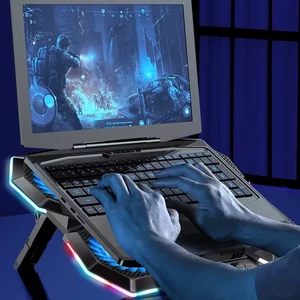 پایه نگهدارنده گیمینگ لپ تاپ کول کلد مدل F13-1  با 5 فن