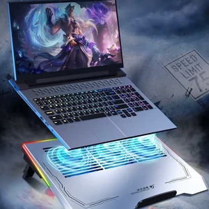 پایه نگهدارنده گیمینگ لپ تاپ کول کلد مدل K42 با 3 فن
