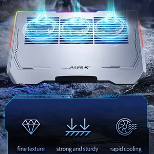پایه نگهدارنده گیمینگ لپ تاپ کول کلد مدل K42 با 3 فن