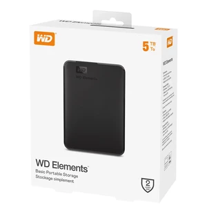 هارد اکسترنال وسترن دیجیتال مدل Elements ظرفیت 5 ترابایت