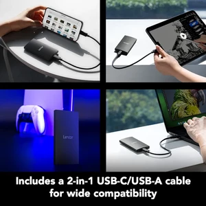 اس اس دی اکسترنال لکسار مدل SL300 ظرفیت 2 ترابایت