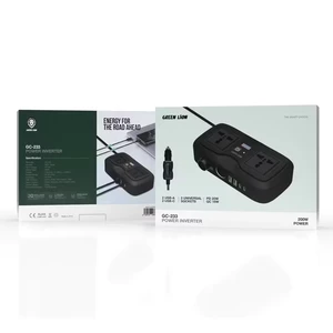 اینورتر فندکی ماشین گرین لاین مدل GC-233 توان 200 وات