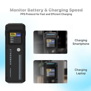 پاوربانک پاورولوژی مدل PPBCHA83 ظرفیت 27000 میلی آمپر ساعت توان 140 وات