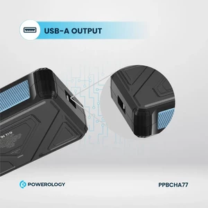 پاوربانک وایرلس شارژ سولار پاورولوژی مدل PPBCHA77 ظرفیت 27000 میلی آمپر ساعت توان 20 وات