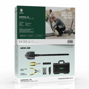 جعبه ابزار چندکاره سفری Survival X9 گرین لاین مدل GNSRX9TOOLBK