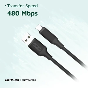 کابل شارژ USB به Type-C گرین لاین مدل GNPVCATCBK طول 1 متر