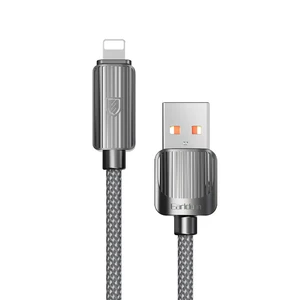 کابل شارژ USB به لایتنینگ ارلدام مدل EC-187L طول 1 متر توان 2.4 آمپر
