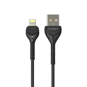 کابل شارژ USB به لایتنینگ ارلدام مدل EC-095i طول 1 متر توان 2.4 آمپر