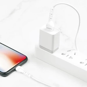 کابل شارژ USB به لایتنینگ ارلدام مدل EC-095i طول 1 متر توان 2.4 آمپر