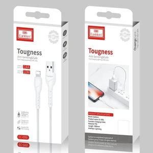کابل شارژ USB به لایتنینگ ارلدام مدل EC-095i طول 1 متر توان 2.4 آمپر
