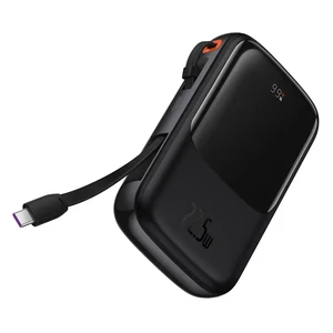 پاوربانک بیسوس مدل Qpow Pro PPQD2-10C با کابل تایپ سی ظرفیت 10000 میلی آمپر توان 22.5 وات