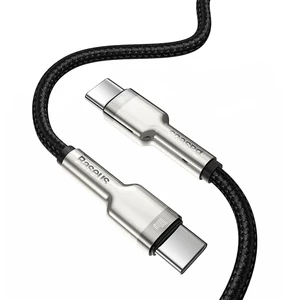 کابل شارژ USB-C به USB-C بیسوس مدل Cafule Metal CATJK-D01 طول 2 متر توان 100 وات