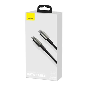 کابل شارژ USB-C به USB-C بیسوس مدل Tungsten Gold CATWJ-A01 طول 2 متر توان 100 وات