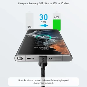 کابل شارژ USB-C به USB-C انکر مدل Durable A81F6 طول 1.8 متر توان 60 وات