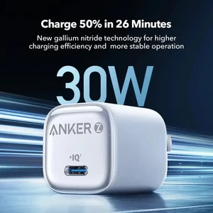 شارژر دیواری انکر مدل Anker Zolo A2698 توان 30 وات دو پین
