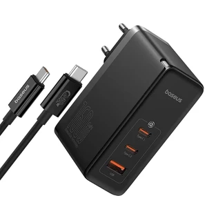شارژر دیواری بیسوس GaN5 Pro Fast Charger CCGAN160CE توان 160 وات با کابل