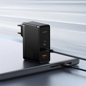 شارژر دیواری بیسوس GaN5 Pro Fast Charger CCGAN160CE توان 160 وات با کابل