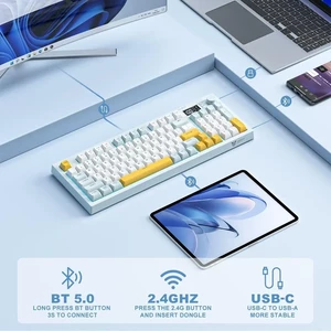 کیبورد بی‌سیم سه حالته گیمینگ اونیکوما مدل G80