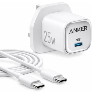 شارژر دیواری انکر مدل B2656 توان 25 وات با کابل USB-C