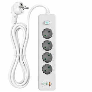 چندراهی برق و USB لایت ویو مدل LightWave LW-EXT-441U2C