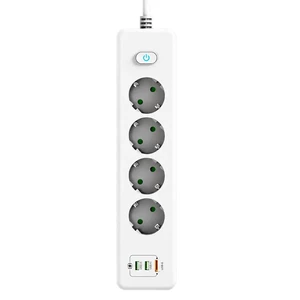 چندراهی برق و USB لایت ویو مدل LightWave LW-EXT-441U2C