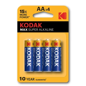 باتری قلمی کداک مدل Max Super Alkaline بسته 4 عددی