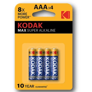 باتری نیم قلمی کداک مدل Max Super Alkaline بسته 4 عددی