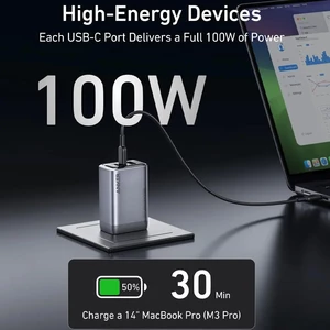 شارژر Anker Prime A2688 توان 100 وات سه پورت