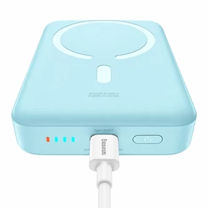 پاوربانک مگنتی بیسوس مدل Magnetic Mini PPCXM1030 ظرفیت 10000 توان 30 وات