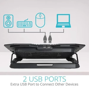 پایه خنک کننده لپ تاپ آیس کورل مدل K5 با 5 فن