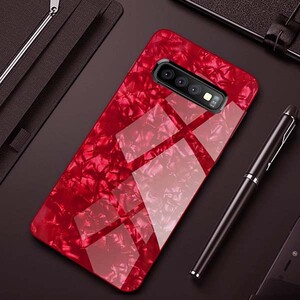 Fashion Marble Glass Case For Samsung Galaxy S10 Plus (1)