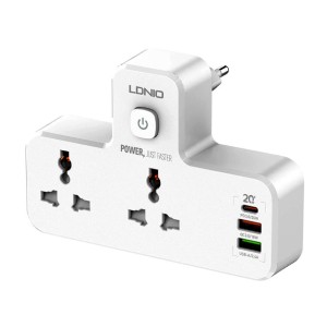 چندراهی برق و USB الدینیو مدل LDNIO SE2311
