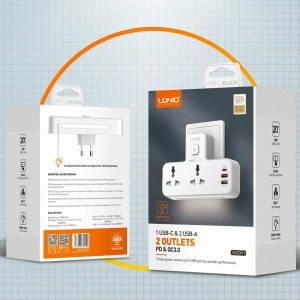 چندراهی برق و USB الدینیو مدل LDNIO SE2311
