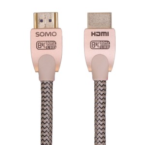 کابل HDMI سومو مدل SH8201 نسخه 2.1 کیفیت 8K طول 1.2 متر