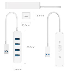 هاب چهار پورت USB 3.0 شیائومی مدل XMFXQ01QM