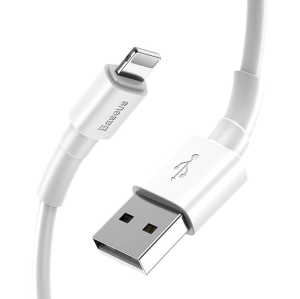 کابل USB به لایتنینگ باسئوس مدل CALSW-02 Mini White طول 1 متر