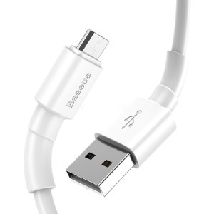 کابل شارژ USB به microUSB باسئوس مدل CAMSW-A02 طول 1 متر