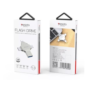 فلش مموری + مبدل یسیدو مدل FL10 ظرفیت 64 گیگابایت