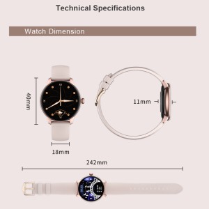 ساعت هوشمند کیسلکت مدل Lady Watch L11 بند میلانس