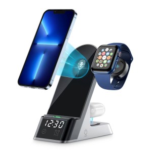 شارژر وایرلس 6 کاره گرین لیون Green Lion 6 IN 1 Wireless Charger Stand توان 15 وات