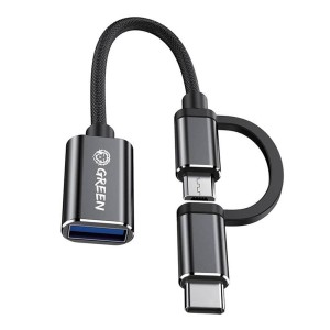 مبدل 3.0 USB به OTG micro USB/Type-C گرین لاین GN21OSDT