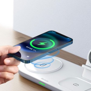 شارژر وایرلس 3 کاره مک دودو Mcdodo 3 IN 1 Magnetic Wireless Charger توان 15 وات