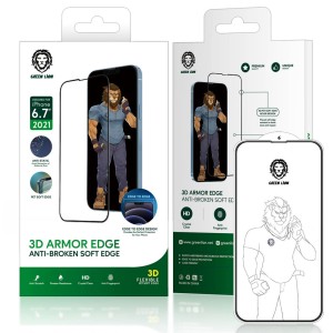 گلس ضدضربه شفاف گرین لیون 3D Armor Edge آیفون iPhone 13/13 Pro