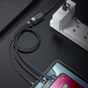 کابل شارژ 3 به 2 مک دودو مدل CA-8800 توان 100 وات طول 1.2 متر