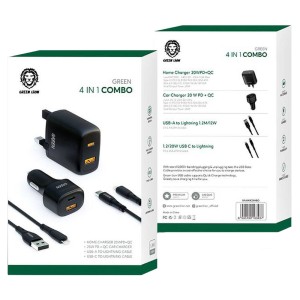 کیت شارژ کمبو 4 در 1 گرین لاین مدل Green Lion 4 in 1 GN4IN1COMBO