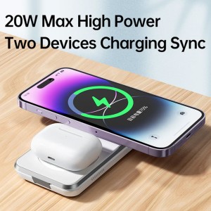 شارژر وایرلس 3 کاره مک دودو Mcdodo CH-1150 3 IN 1 Magnetic Wireless Charger توان 25 وات