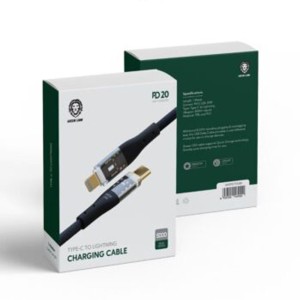 کابل شارژ Type-C به لایتنینگ گرین لاین مدل GNTPCTOLBK طول 1 متر توان 20 وات