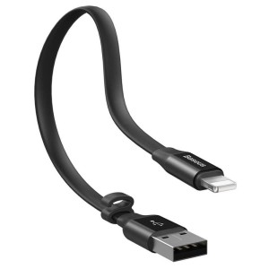 کابل شارژ USB به لایتنینگ بیسوس مدل Nimble CALMBJ-B01 طول 23 سانتی متر توان 2 آمپر