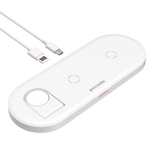 شارژر وایرلس 4 کاره پرودو Porodo PD-FWCH001 4-IN-1 Slim توان 27 وات